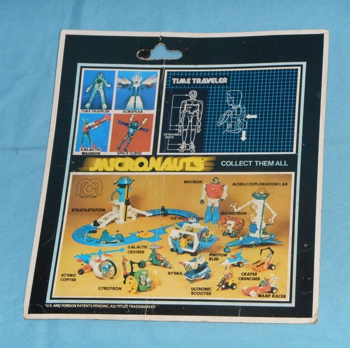 vintage Mego Micronauts complete YELLOW TIME TRAVELER with