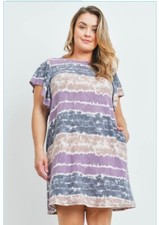 Plus Size Tie Dye Dress