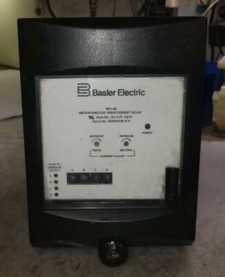 BASLER ELECTRIC BE1-50 INSTANTANEOUS OVERCURRENT RELAY STYLE J6JA1PJ1E1F