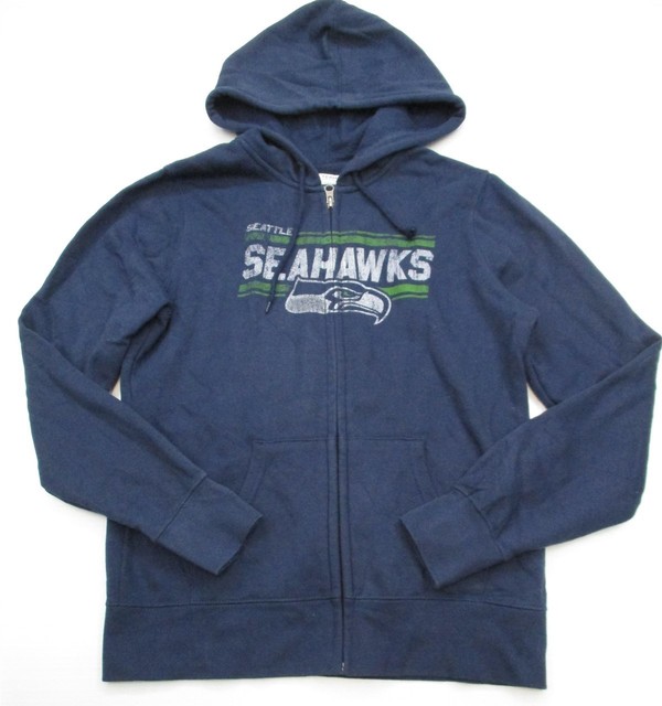 NFL K1108 Women�s Size S Seattle Seahawks Hooded Zip Up