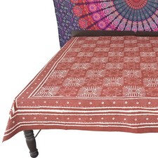 Jaipuri Hand Block Printed Cotton Bedsheets Cover Dabu Handmade Bedspread Queen