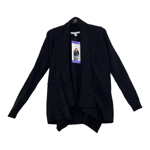 Fever Ladies' Waterfall Cardigan, BLACK 