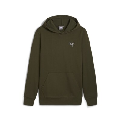 PUMA HERREN SWEATSHIRT 676814 70 MIT KAPUZE SHIRT OHNE REISSVERSCHLUSS GRÜN ESSENTIALS