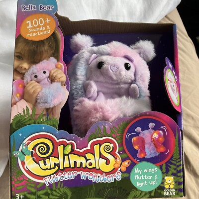 NEU Curlimals Flatter Wonder BELLA BEAR - Interaktiver Plüsch - 100 Sounds S16