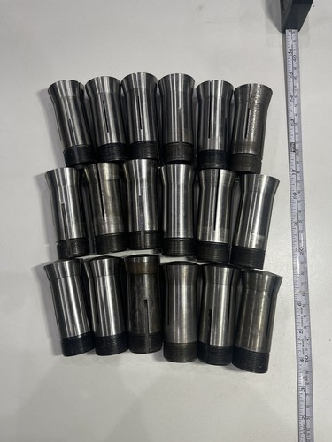 Lot of 18 Lathe Collets 5C Round & Hexagon Collets Steel Alloy Different Sizes - Picture 22 of 23