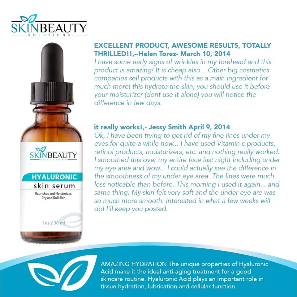 ÁCIDO HIALURÓNICO Piel HA Suero No Graso Para Piel Relma Hidratada Más Jóvenes Foto 4 de 4