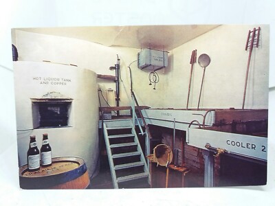 Innenraum des Brauhauses Traquairhaus Innerleithen Peebleshire Postkarte  