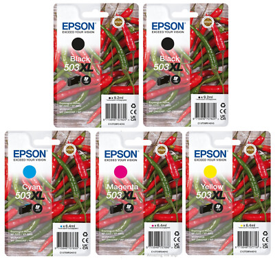 Epson 503 503XL Chillies Tintenpatrone XP-5200 XP-5205 WF-2960DWF WF-2965DWF SET