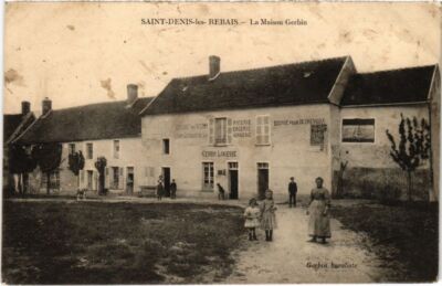 Old postcard Saint-Denis les Rebais La Maison Gerbin FRANCE (1300635)