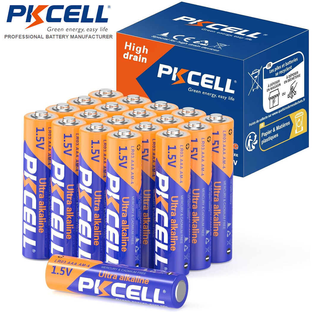 20Pcs AAA Batteries 1.5V AM4 LR03 MN2400 Triple A Alkaline for Penlight-image