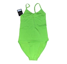 Ethika New With Tags Women's Pull-On Bodysuit "Neon Flo Green" Size Small