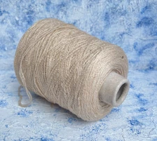 Linen tape yarn Color Beige 94/6% Linen/Polyamide 290m/100g, Per 100g