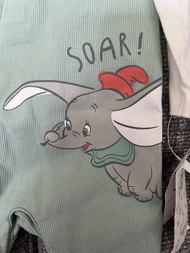 Salopette verde Dumbo bambino 0/3 mesi nuova - Foto 2 di 2