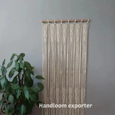 Curtain Hanging Macrame Valance Wall Door Banner Wedding Backdrop Arch Curtain