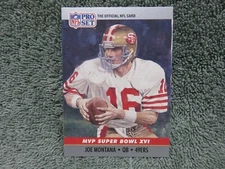 1990 Pro Set Football Joe Montana Super Bowl XVI 16 #16- Pack Fresh