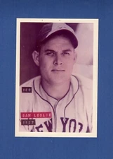 #169 SAM LESLIE, 1937 N. Y. Giants ~ 1974 BRA-MAC George Brace colorized card