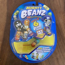 New Mighty Beanz Series 2 Toy w/ 6 Beanz / 3 Cards - Rooster 79 Bean