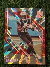 2021 Panini Donruss Elite Aspirations Shimmer #80 DJ Moore Panthers #/499