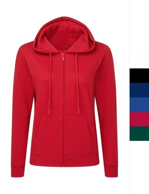 Damen Kapuzen Sweatjacke von SG Innen angerautes Fleece Öko-Tex Zip Hoodie SG29F