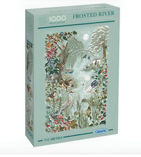 Gibsons Art File Jigsaw Puzzle Frosted River 1000pc NEW Gift RRP Usually £17.99