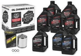Kit de troca de óleo sintético Maxima V-Twin com filtro cromado, 90-129018PC - Imagem 3 de 4