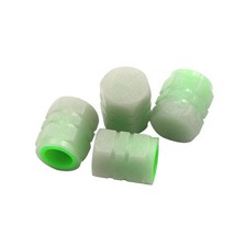 4Pcs Car Tire Caps Glow in The Dark Tire Valve Caps Glowing Tire Valve Stem Caps