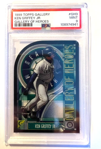 1999 Topps Gallery Gallery of Heroes #GH3 Ken Griffey Jr PSA 9