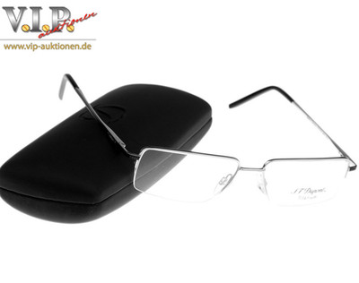 S.T. DUPONT TITANIUM LUNETTE BRILLE BRILLENFASSUNG HALF-FRAME GLASSES OCCHIALI