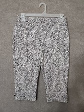 Chicos So Slimming Brigitte Animal-Print Capri Pants Womens 1 US 8 Multicolor