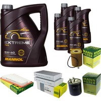 Inspektionspaket 9L Mannol 5W-40 FüR Mercedes W164 ML 320 CDI 4Matic W251 V251 R