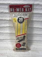 Wellington Re-Web Kit Lawn Chair Webbing 39  2.25" Yellow Striped VTG NOS