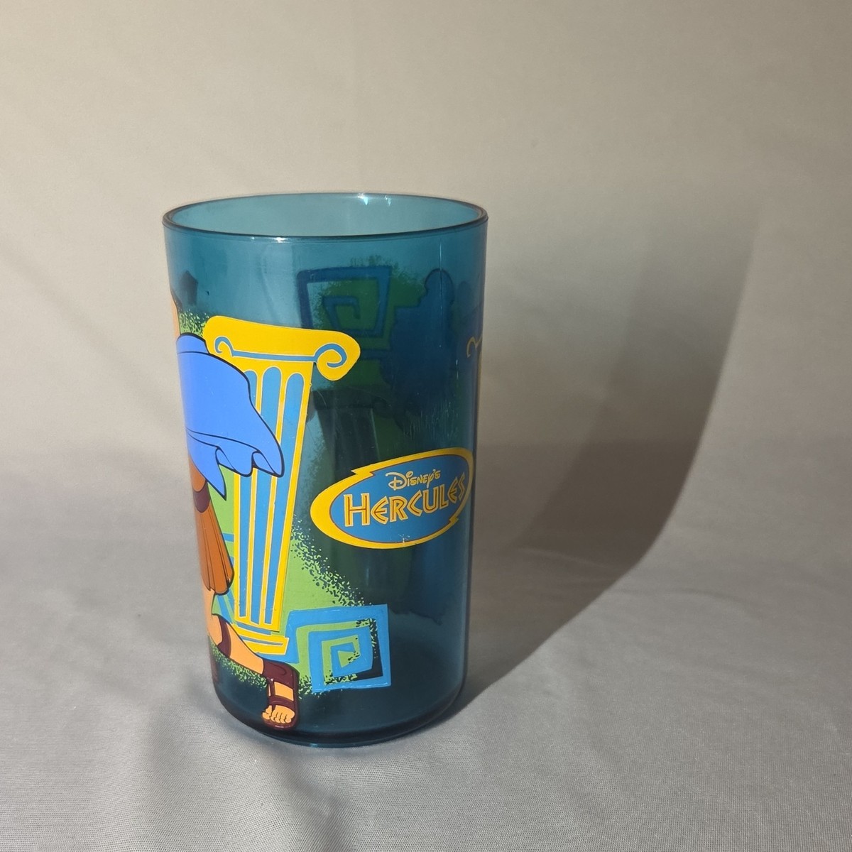 TOM Designs Inc. Disney Hercules & Megara Blue Plastic Glass | eBay