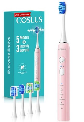 C30 Electric Toothbrush for Adults: 3 Intensities & 5 Modes for Effective Yet...