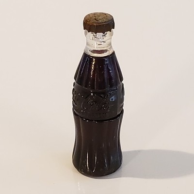 Vintage 1950's Coca-Cola Bottle Cigarette Lighter Miniature Drink Coke 2.5
