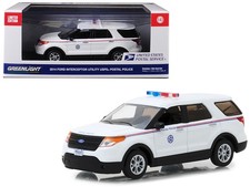 2014 Ford Interceptor Utility USPS Postal Police White 1/43 Greenlight