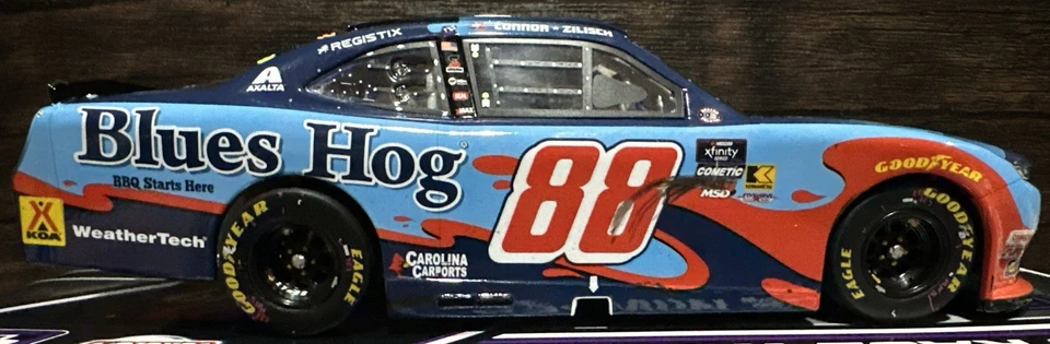 2025 KYLE LARSON #88 JRM BLUE’S HOG TEXAS WIN RACED VERSION 1/24 ACTION NASCAR - Image 4 of 4