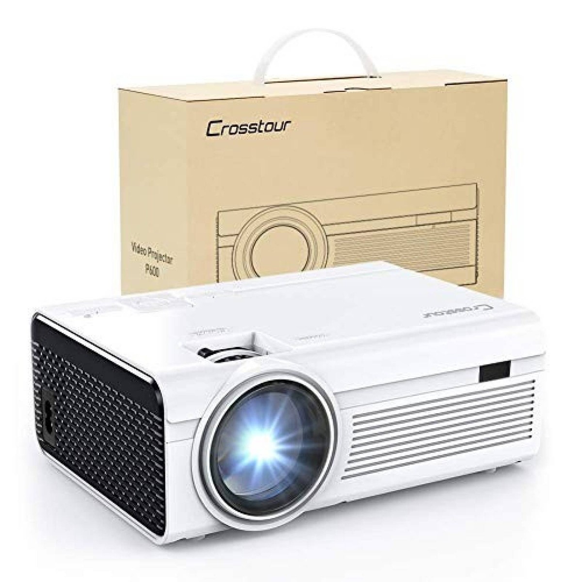 NEW Crosstour P600 Mini Video Projector Portable Movie Support