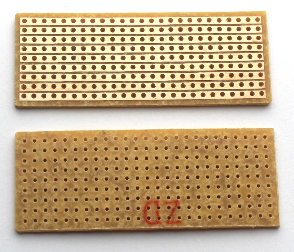 10pcs Single Sided PCB Stripboard Veroboard Platine Perf Board FR-2 2.5x6.5cm