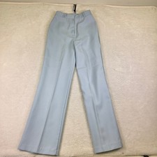 Vintage With-it by Malouf Light Blue High Waisted Straight Leg Trousers Size 9