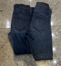 Lot Of 2 Express Jeans Legging Mid Rise Blue Jeans Womens Size 00S