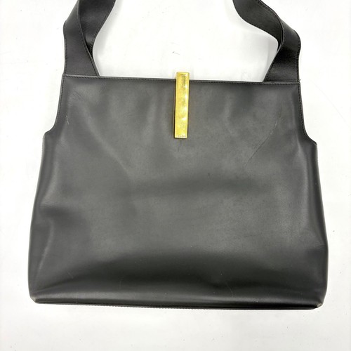 Gucci Tom ford Era Leather Shoulder Bag in Black Y2K Gucci Leather Authentic JPN