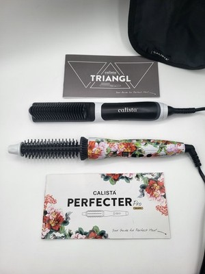 Lot Of 2 Calista Hair Tools Perfecter Pro LE & Maria McCool Triangl Heated Brush