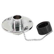 Whitecap C.P. Brass Outlet 2-3/4" Base 1" Depth