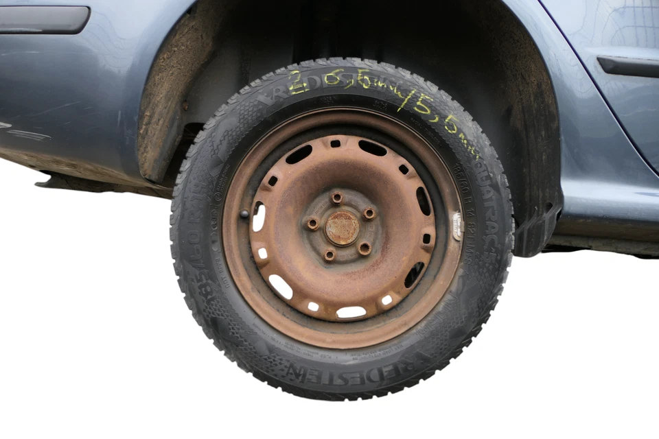 4x Polo 6R 9N Ibiza Felgen 185/60 R14 Winterreifen M+S 6jx15 ET38 Reifen 5-6,5mm - Bild 3 von 4