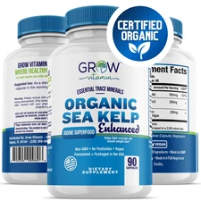 Sea Kelp Iodine | 4790MCG  | 90 CAPSULES | ORGANIC SUPERFOOD, TRACE MINERALS