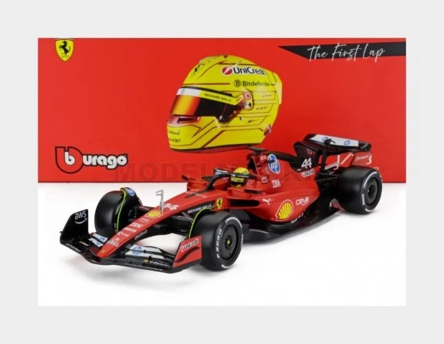 BURAGO 18-16820H-SHOWCASE FERRARI - F1 SF-23 TEAM SCUDERIA FERRARI HP N 44 FIORA - Immagine 2 di 2