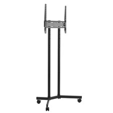 Rolling TV Stand Mobile Cart For 32 65 Inch Screens Height Adjustable