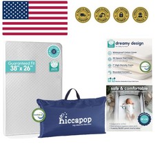 Pack and Play Mattress Pad 38"x26"x1.25", Playpen Pad, Portable Crib Mattress...