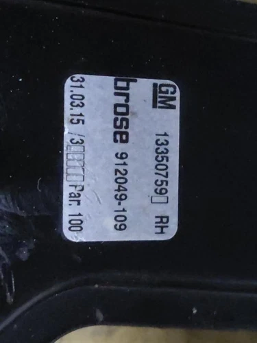 13350759 Elevalunas Delantero Derecho para OPEL ASTRA J SEDÁN ELEGANCE 1218085 - Imagen 4 de 10