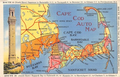 USA MA CAPE COD AUTO MAP